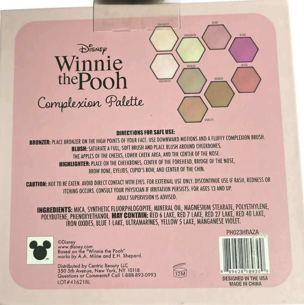 Disney's Winnie the Pooh 9 Pan Complexion Palette